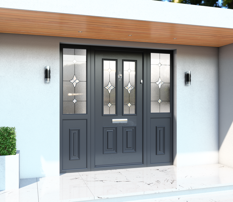 Palladio Entrance Door 6-Antgrey